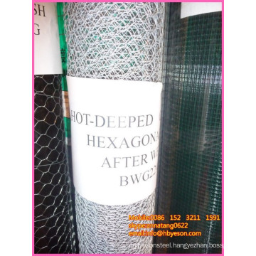 galvanized hex wire / poultry hex wire 1/2" / galvanized chicken wire